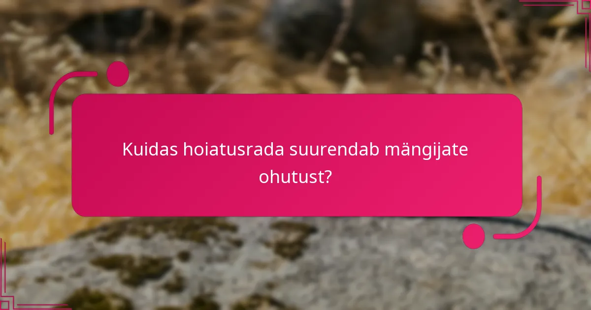Kuidas hoiatusrada suurendab mängijate ohutust?